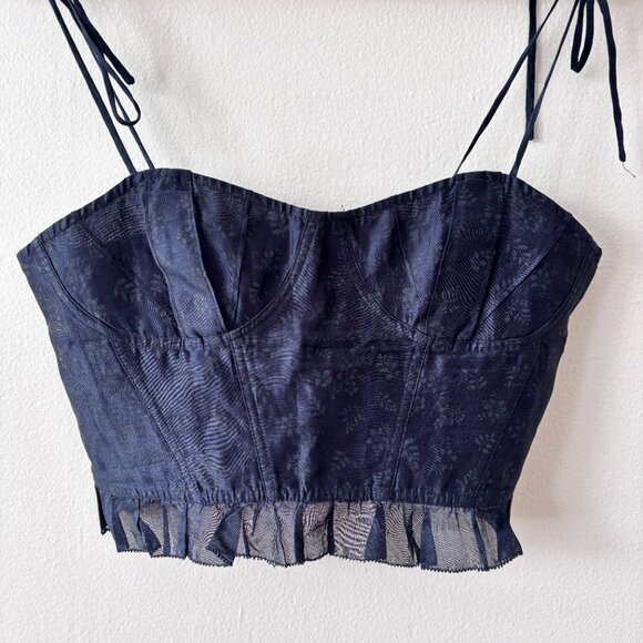 Ulla Johnson Isa Corset in Midnight - Picture 4 of 9